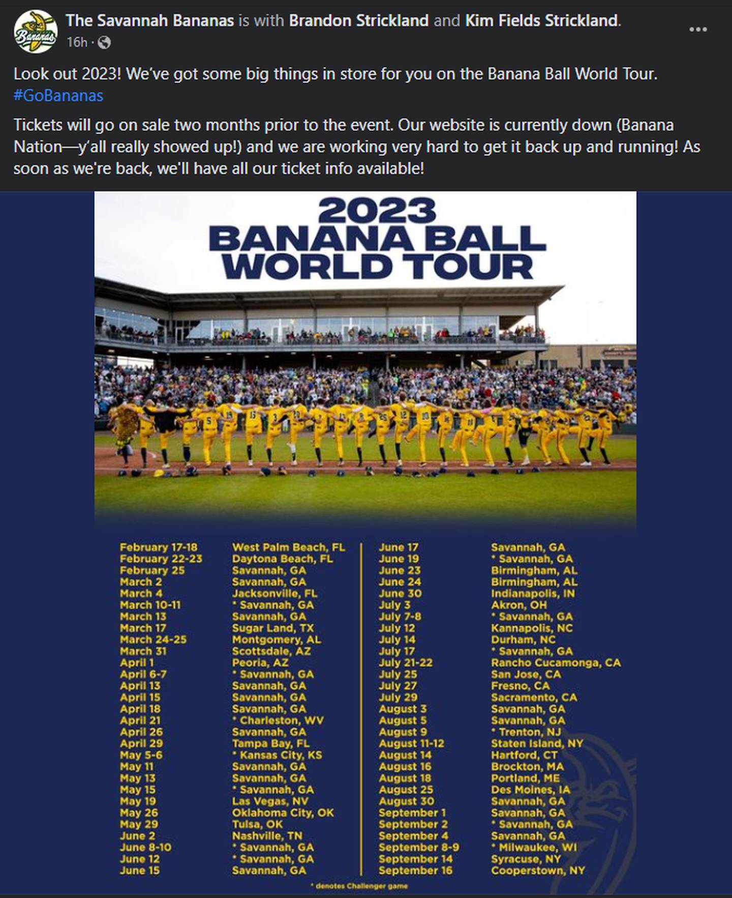 Savannah Bananas Heading To Bham In June 2023 Good Day Living 3102