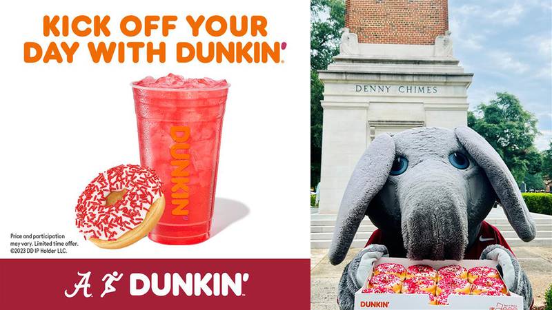Dunkin’ brings back Roll Tide® Donut ahead of football season