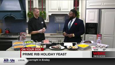 Prime rib holiday feast