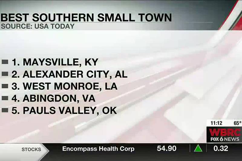 Alexander City named ‘2nd Best Southern Small Town’ in USA Today poll