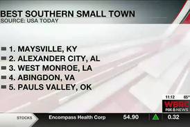 Alexander City named ‘2nd Best Southern Small Town’ in USA Today poll