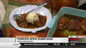 Pumpkin Spice Dumplings by Grits and Gouda