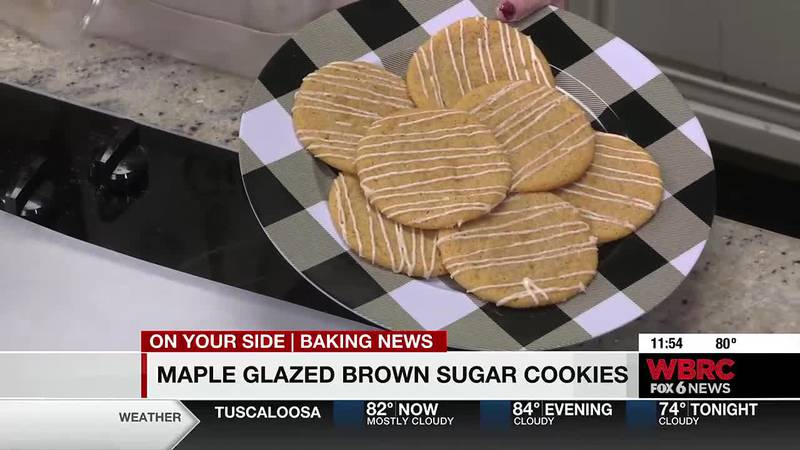 Baking News: Brown Sugar Maple Glaze cookies